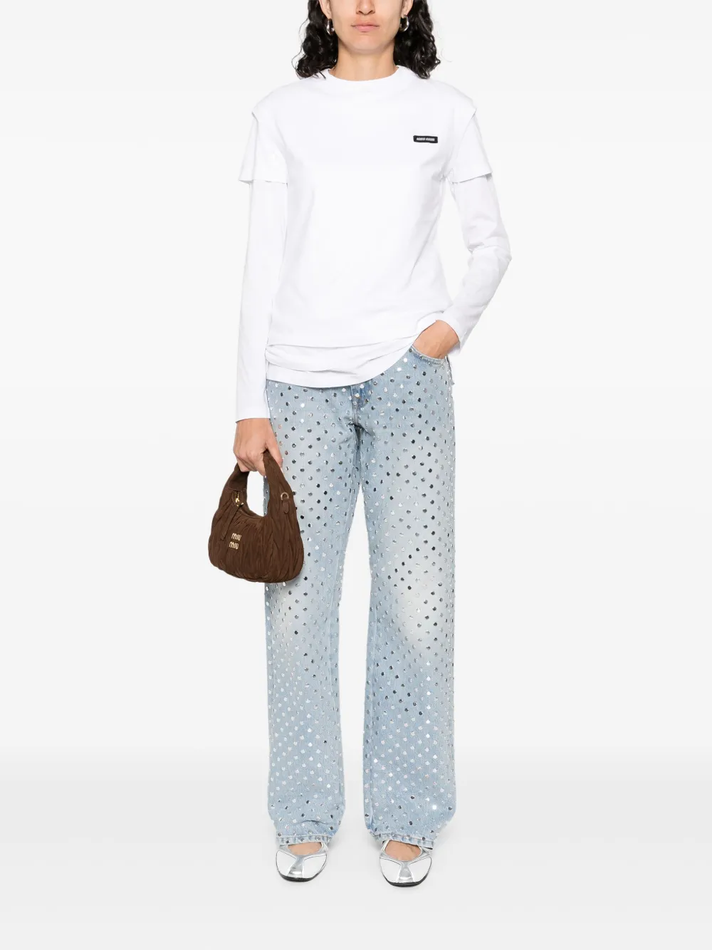 7 For All Mankind Katoenen straight jeans - Blauw