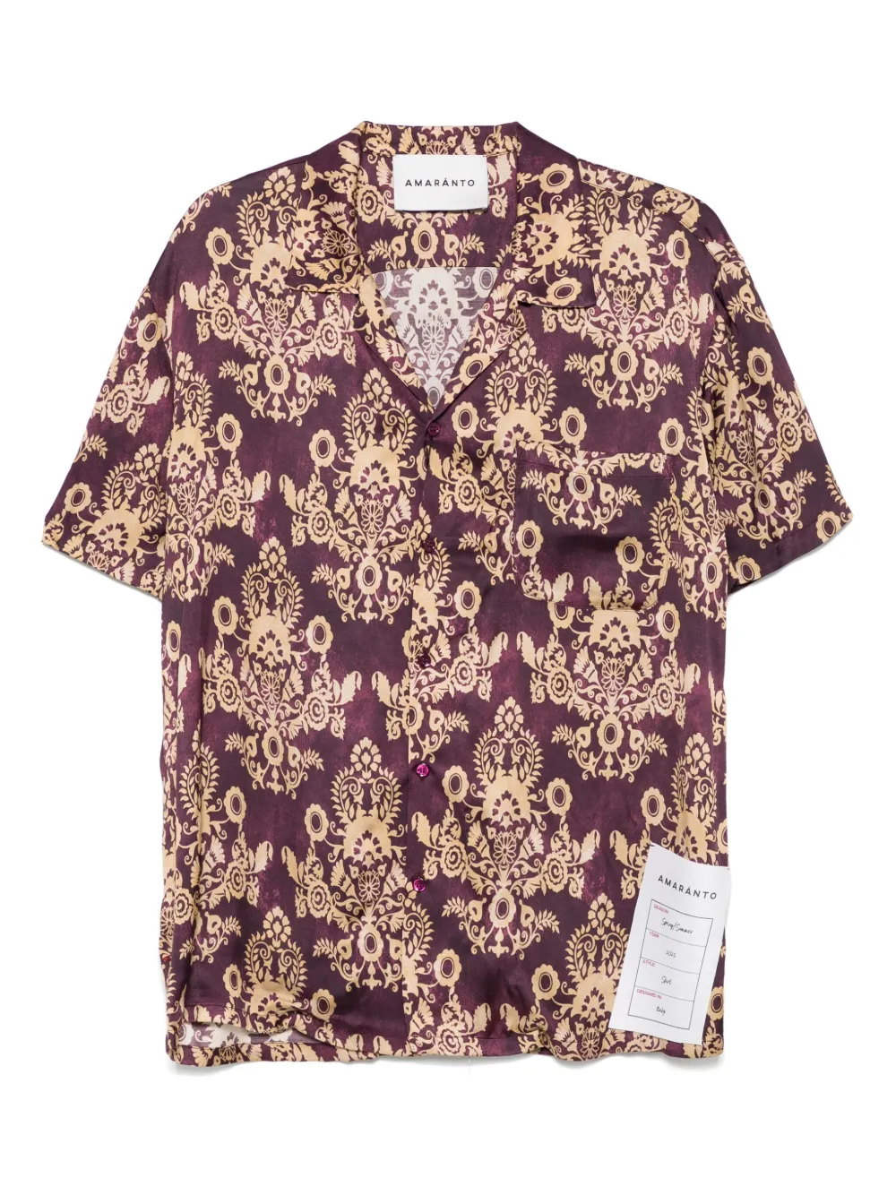 AMARÁNTO baroque-print shirt