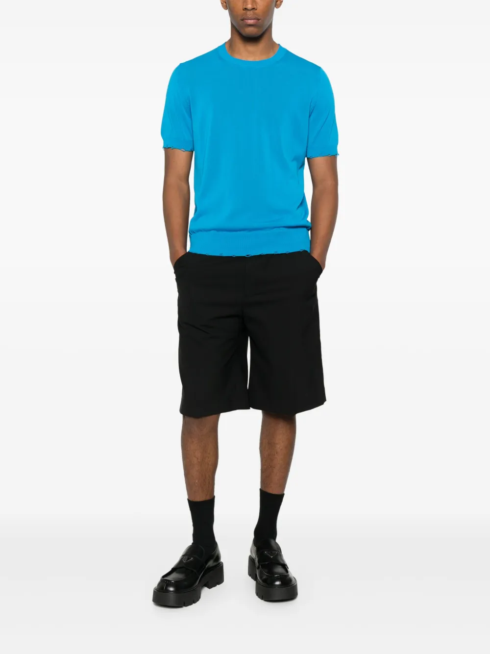 AMARÁNTO Katoenen T-shirt - Blauw