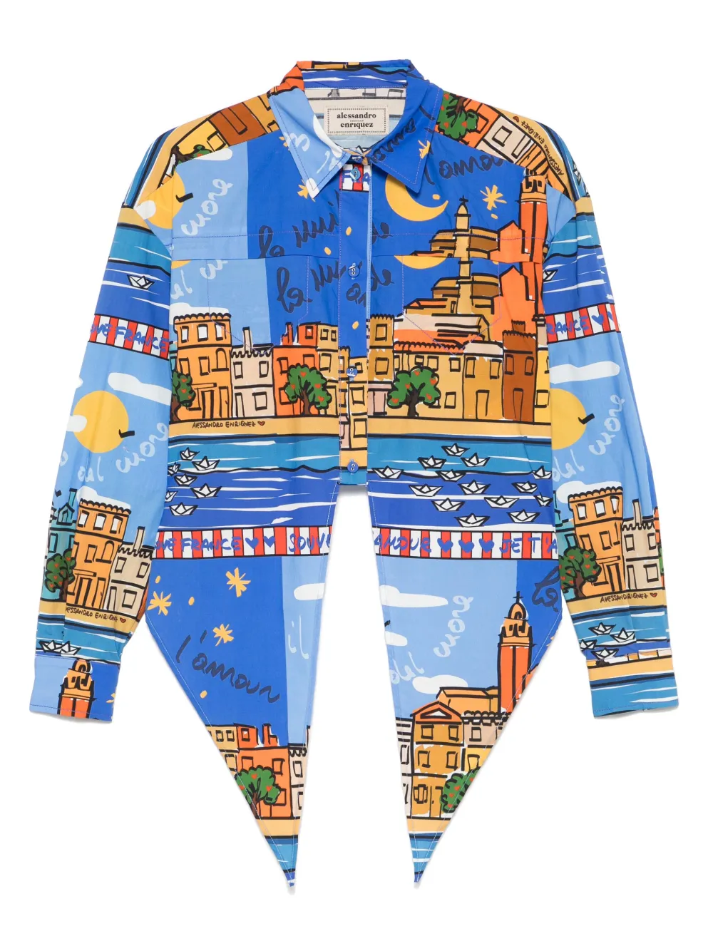 alessandro enriquez cotton shirt | Blue | Image 1