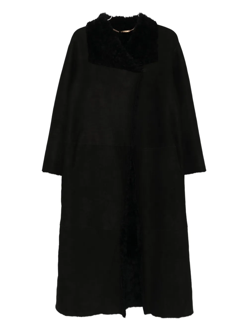 Nour Hammour Birthday Reversible Coat In Black