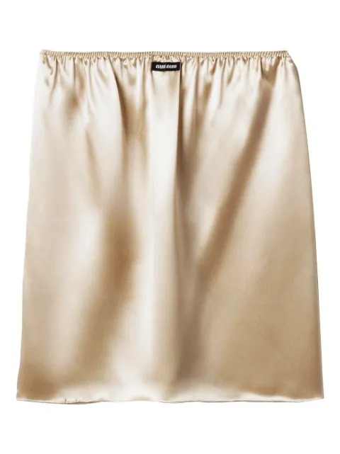 Miu Miu satin skirt