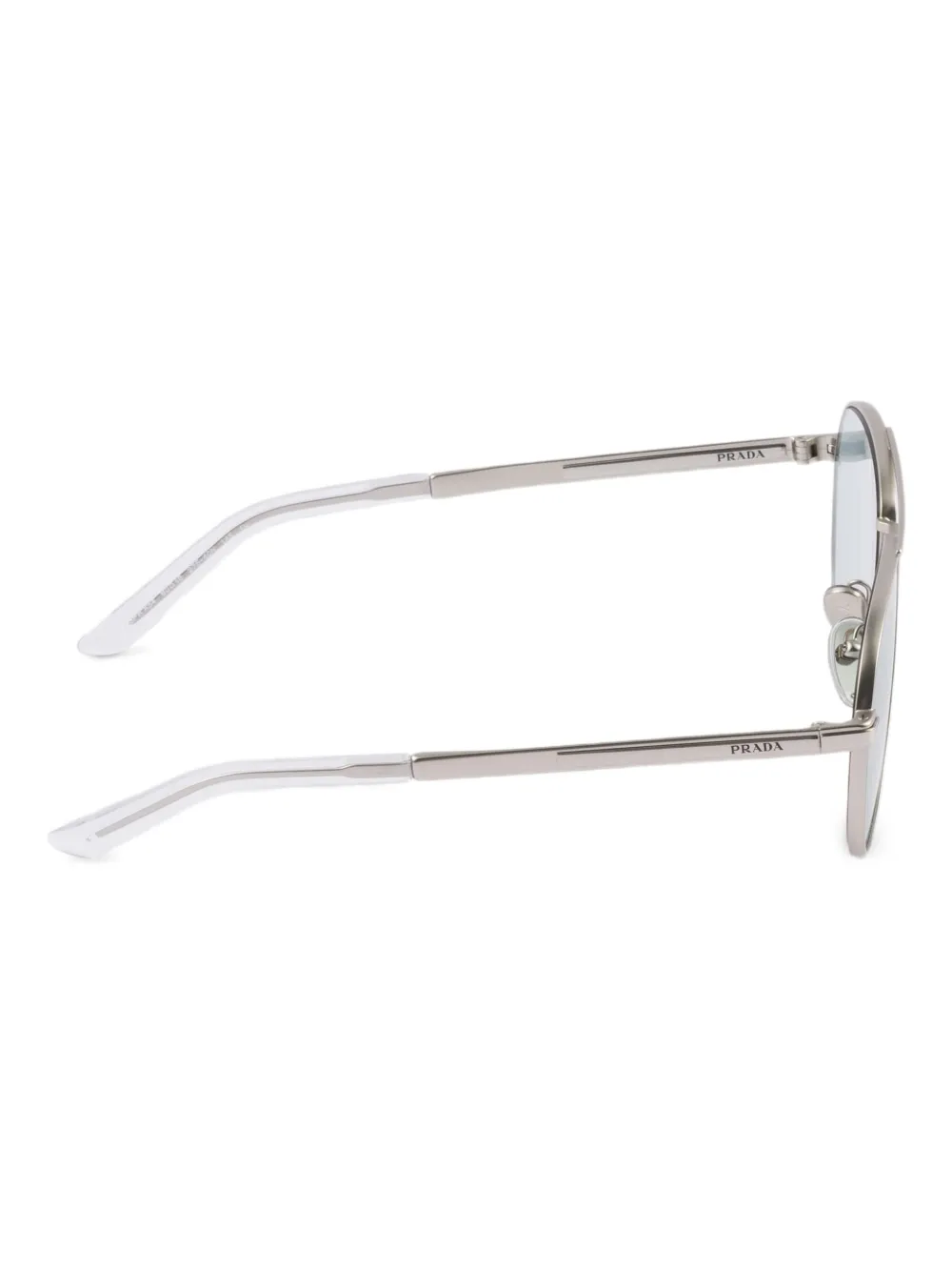 Prada Eyewear Zonnebril met dubbele neusbrug Zilver