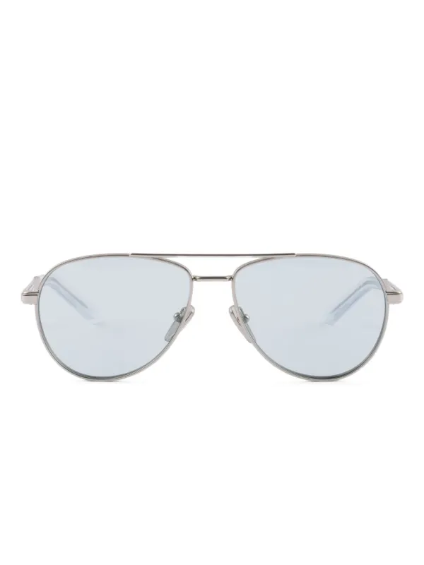 Prada Eyewear ダブルブリッジ サングラス | シルバートーン | FARFETCH JP