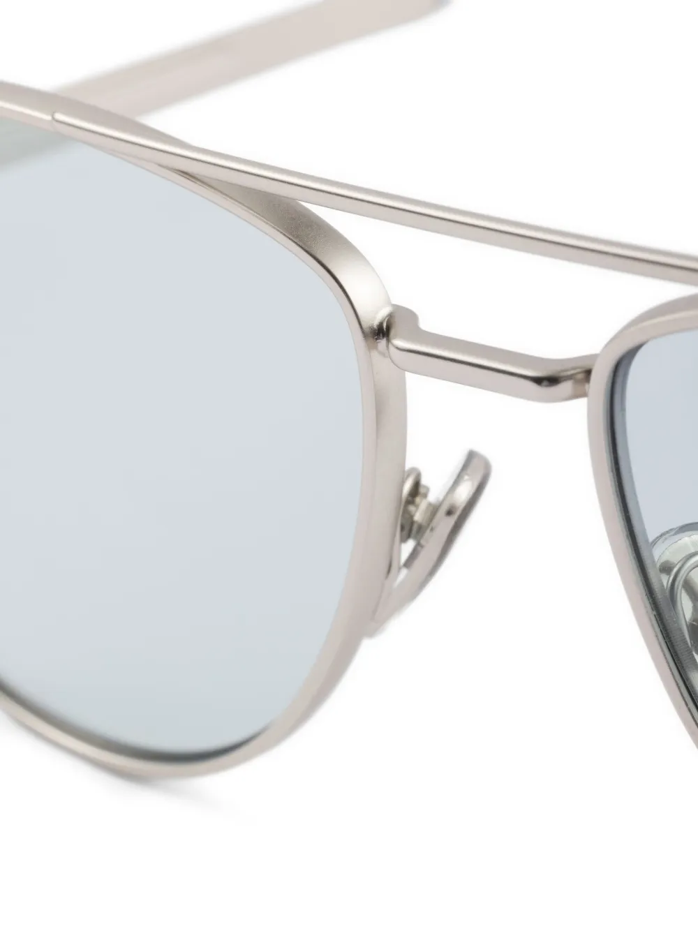 Prada Eyewear Zonnebril met dubbele neusbrug Zilver