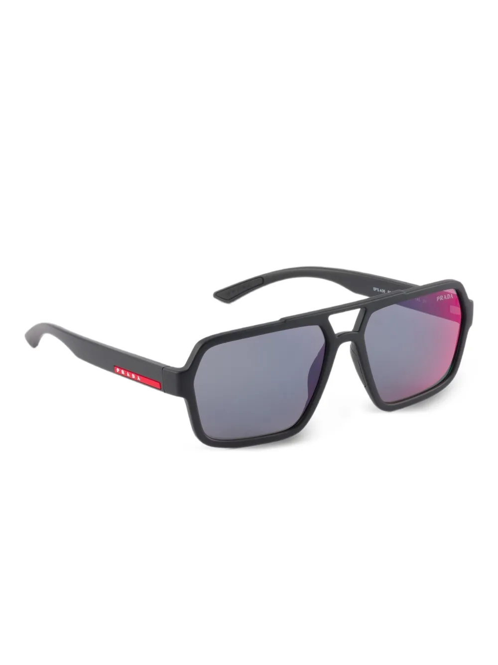 Prada Eyewear Linea Rossa zonnebril Zwart