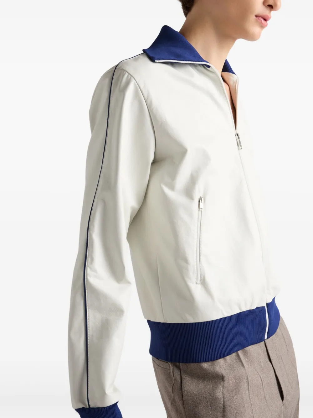 Prada Nappa leer jack Wit