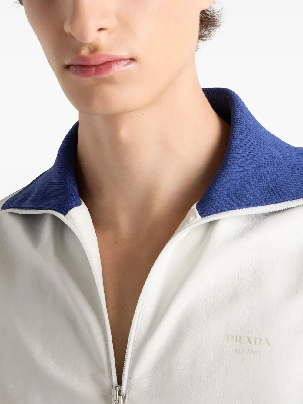 Prada Nappa leer jack Wit
