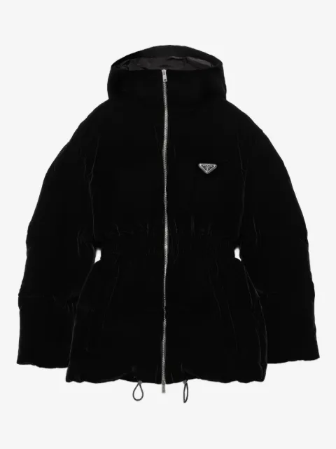 Prada doudoune en velours