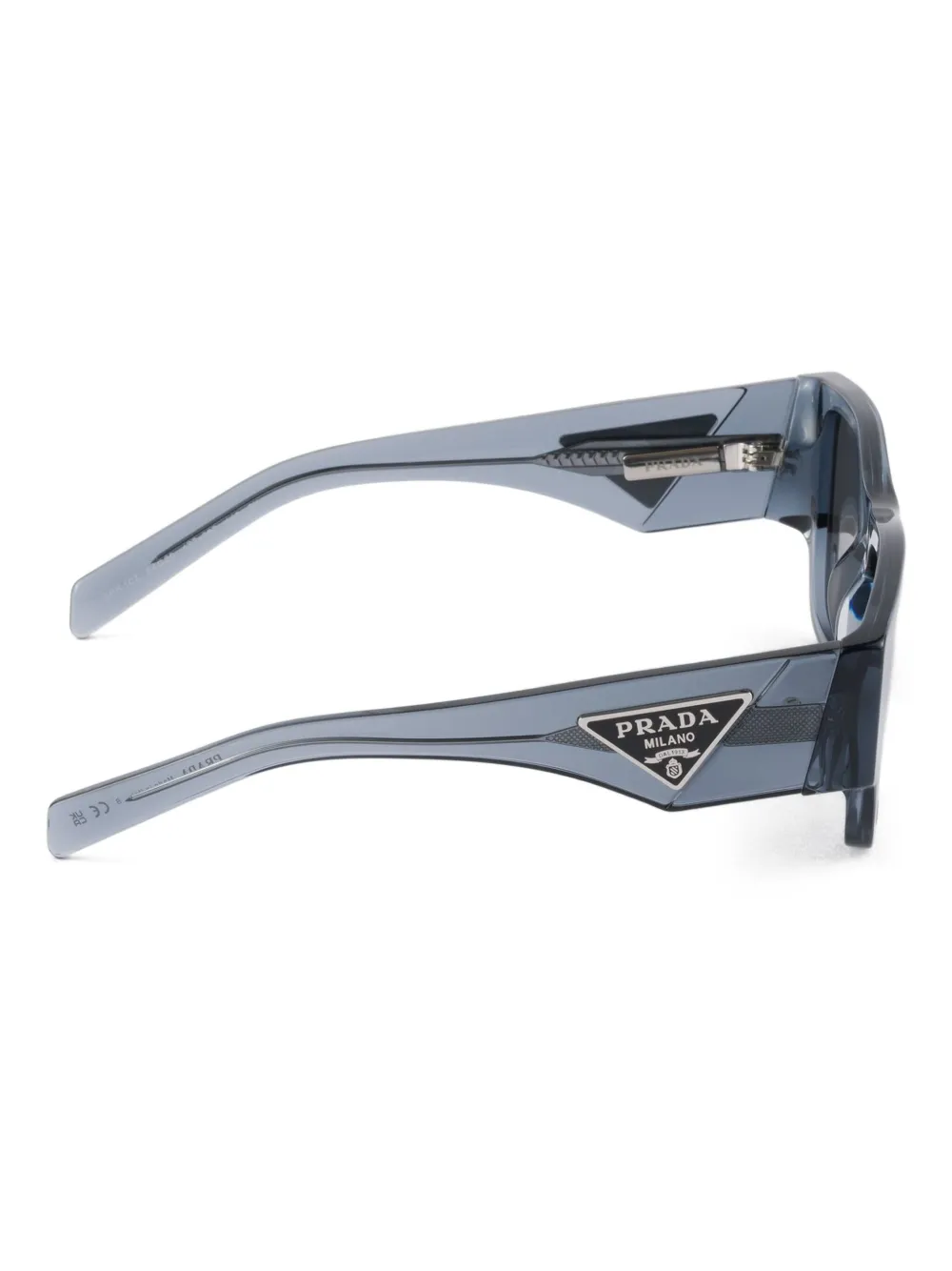 Prada Eyewear Zonnebril met logo Blauw