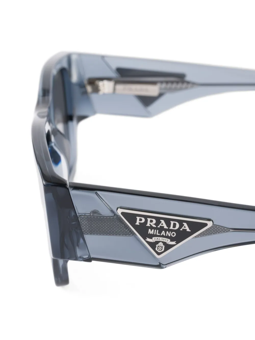 Prada Eyewear Zonnebril met logo Blauw