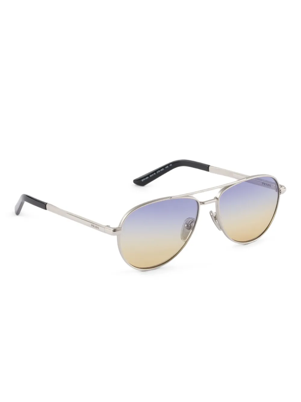 Prada Eyewear Zonnebril met gegraveerd logo Zilver