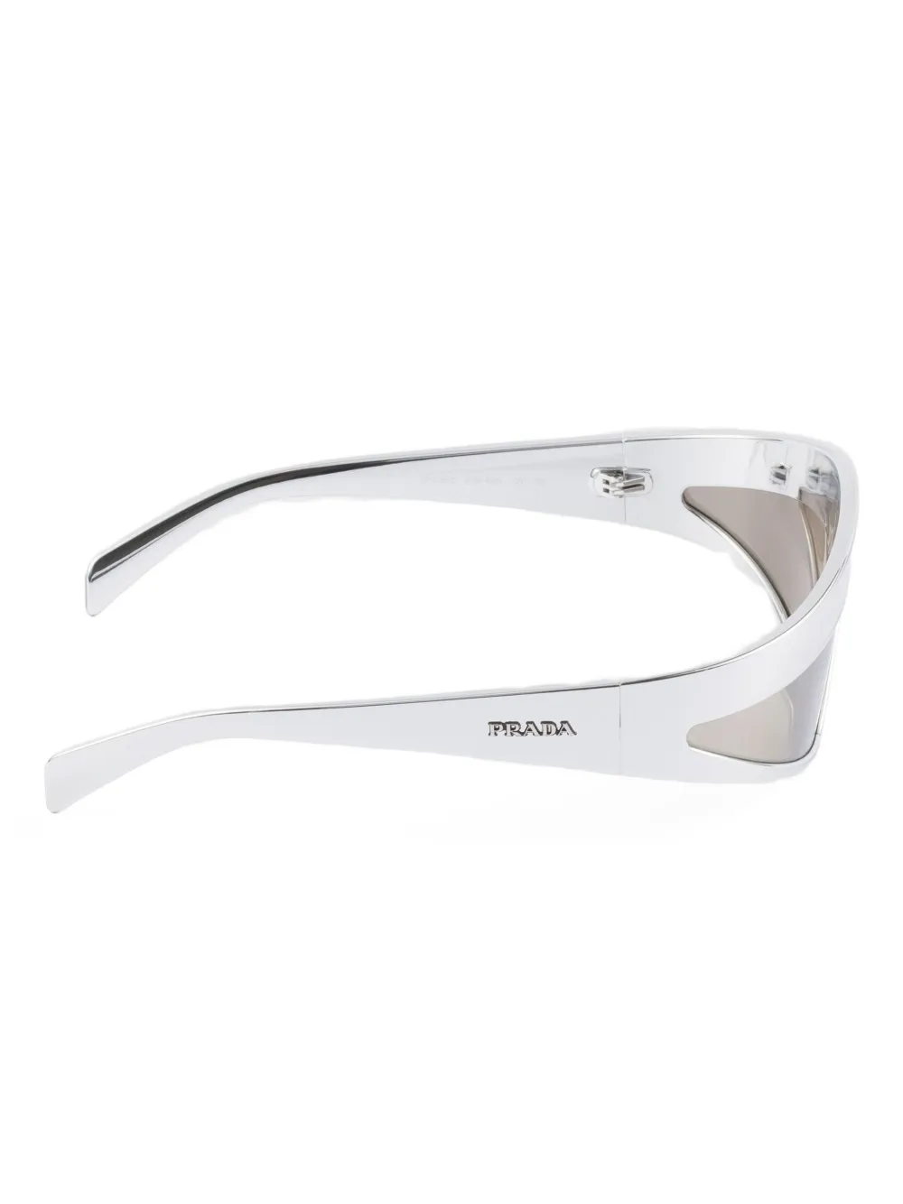 Prada Eyewear Runway zonnebril met getinte glazen Wit