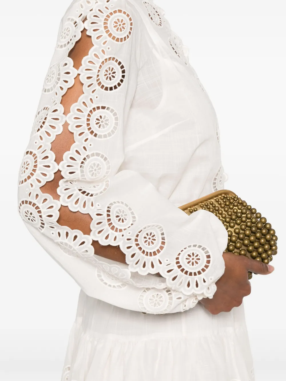 ZIMMERMANN Lucky blouse met borduurwerk Beige