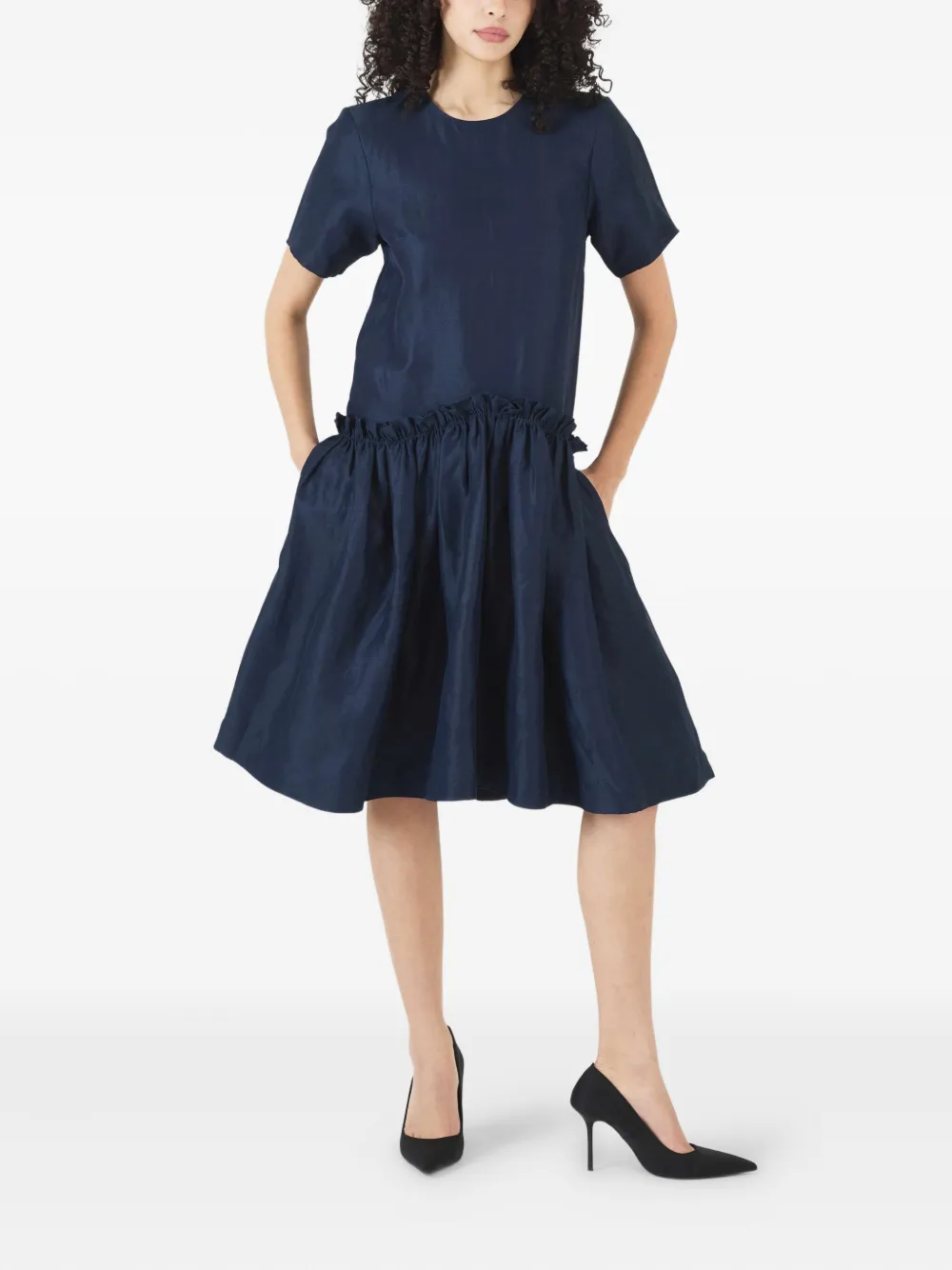 Rosie Assoulin Ebbs and Flows midi dress - Blauw