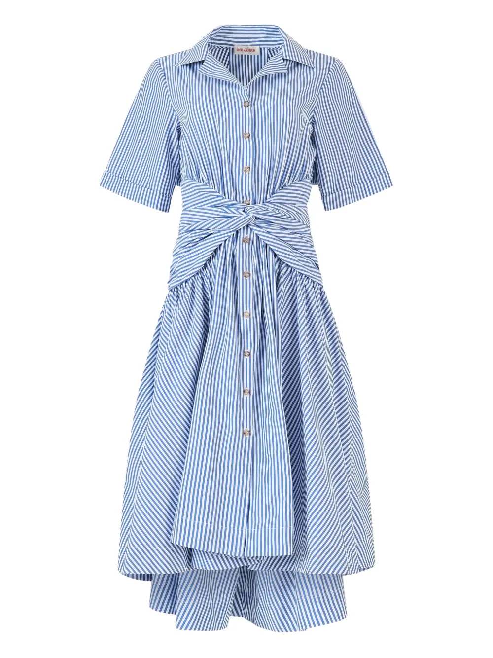 striped midi dress