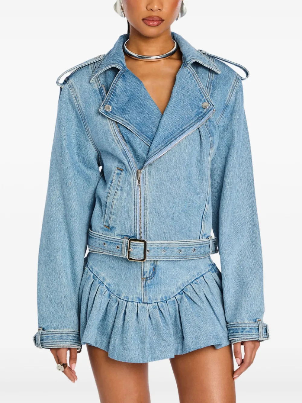 Retrofete Denim jack Blauw