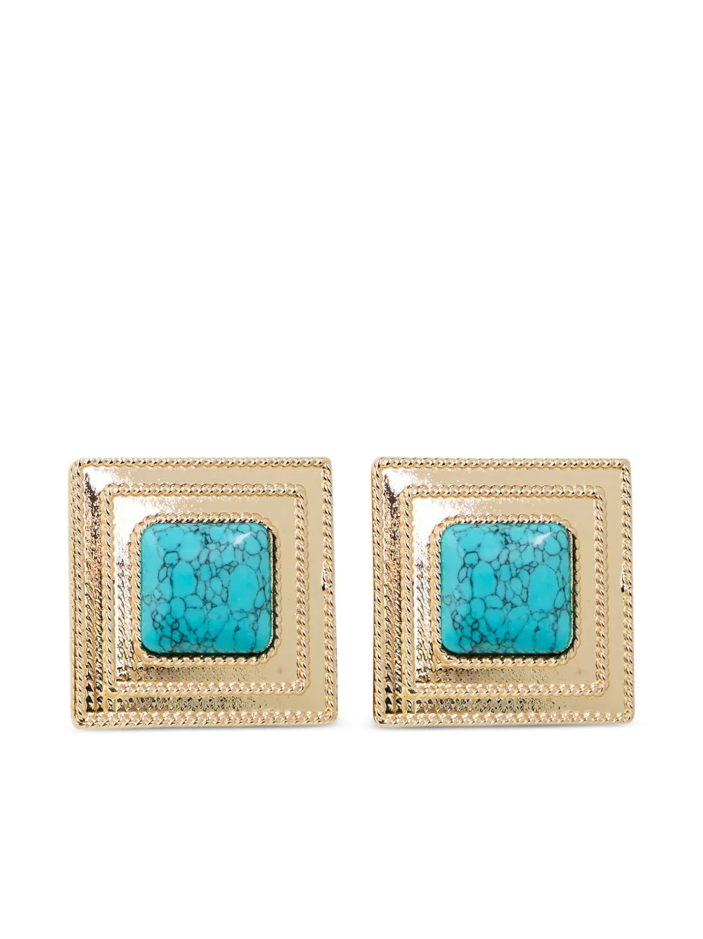 square-shape earrings