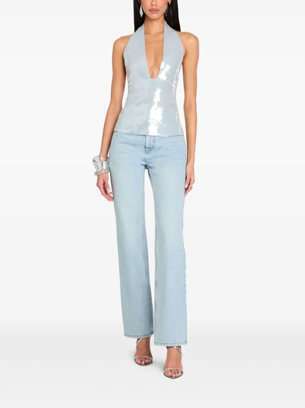 Retrofete Joy top - Blauw
