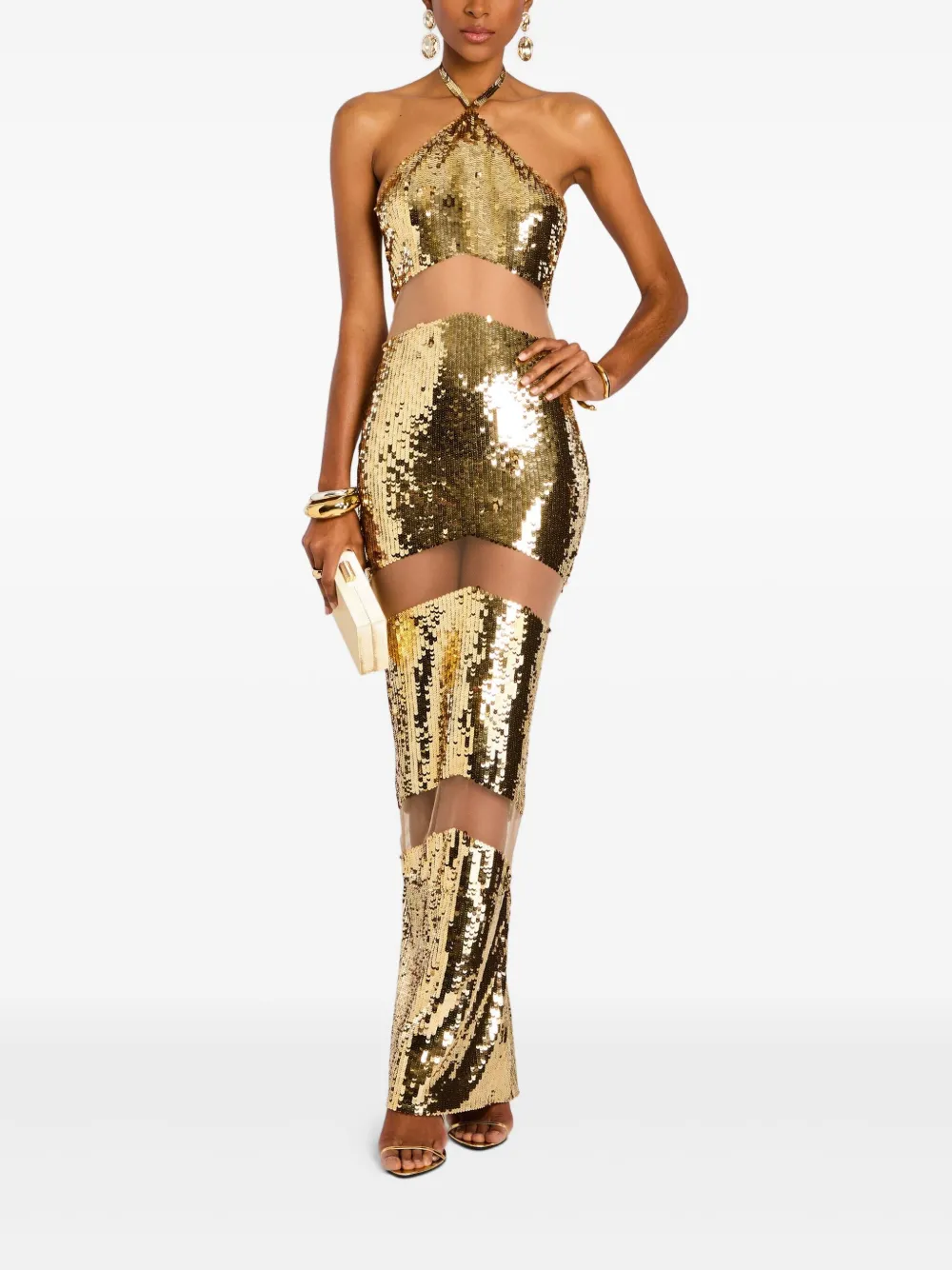 Retrofete Kaeli dress - Goud