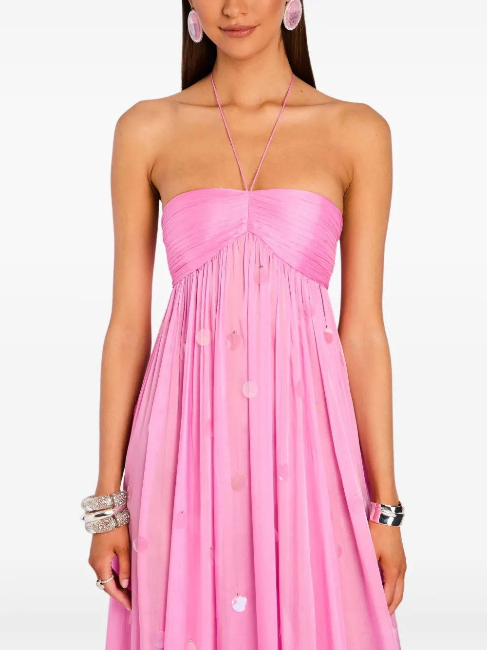 Retrofete Mathilde jurk Roze