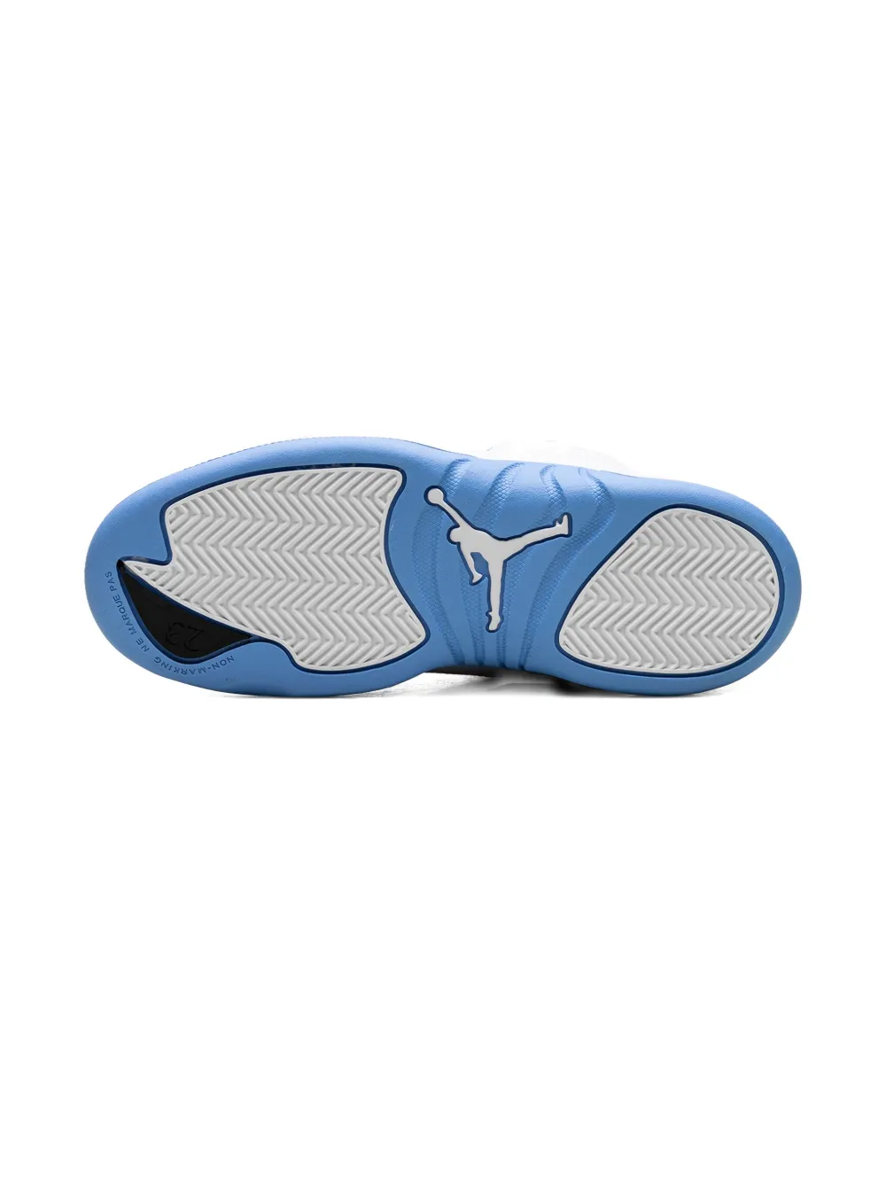 Jordan 12 Retro "white And University Blue" Little Kids' Shoes In White