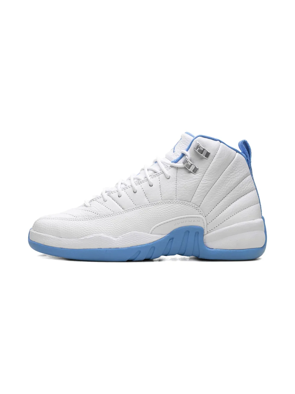 Jordan Kids Air Jordan 12 Retro "Melo" sneakers White University Blue Metallic Silver