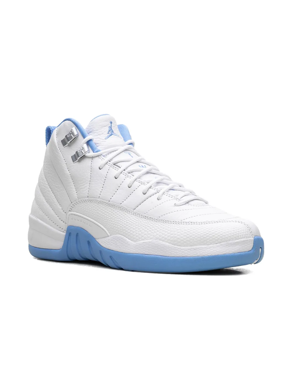 Jordan Kids Air Jordan 12 Retro "Melo" sneakers White University Blue Metallic Silver