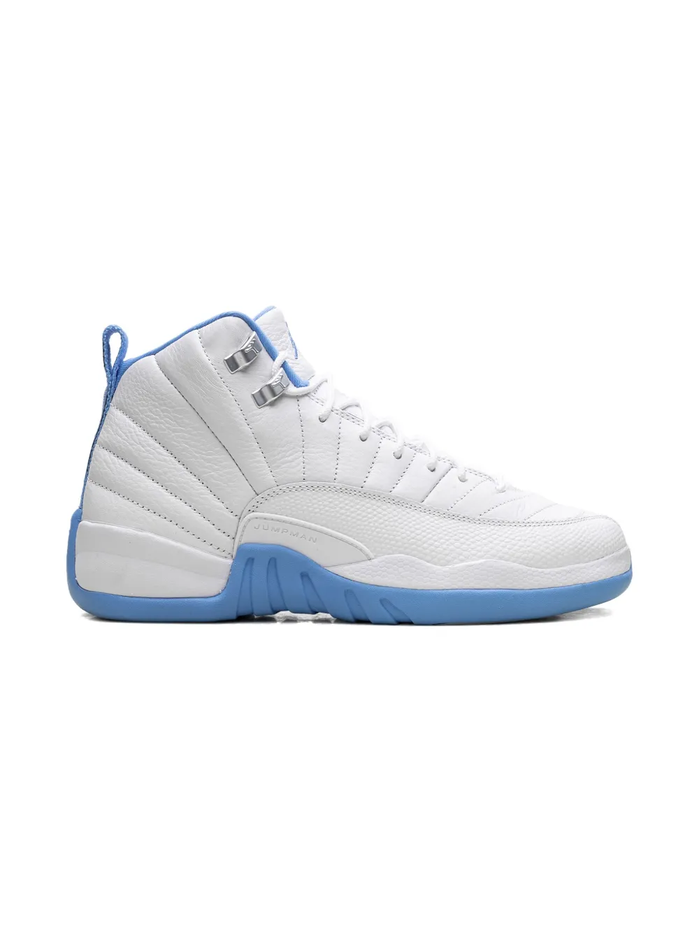 Jordan Kids Air Jordan 12 Retro "Melo" sneakers White University Blue Metallic Silver
