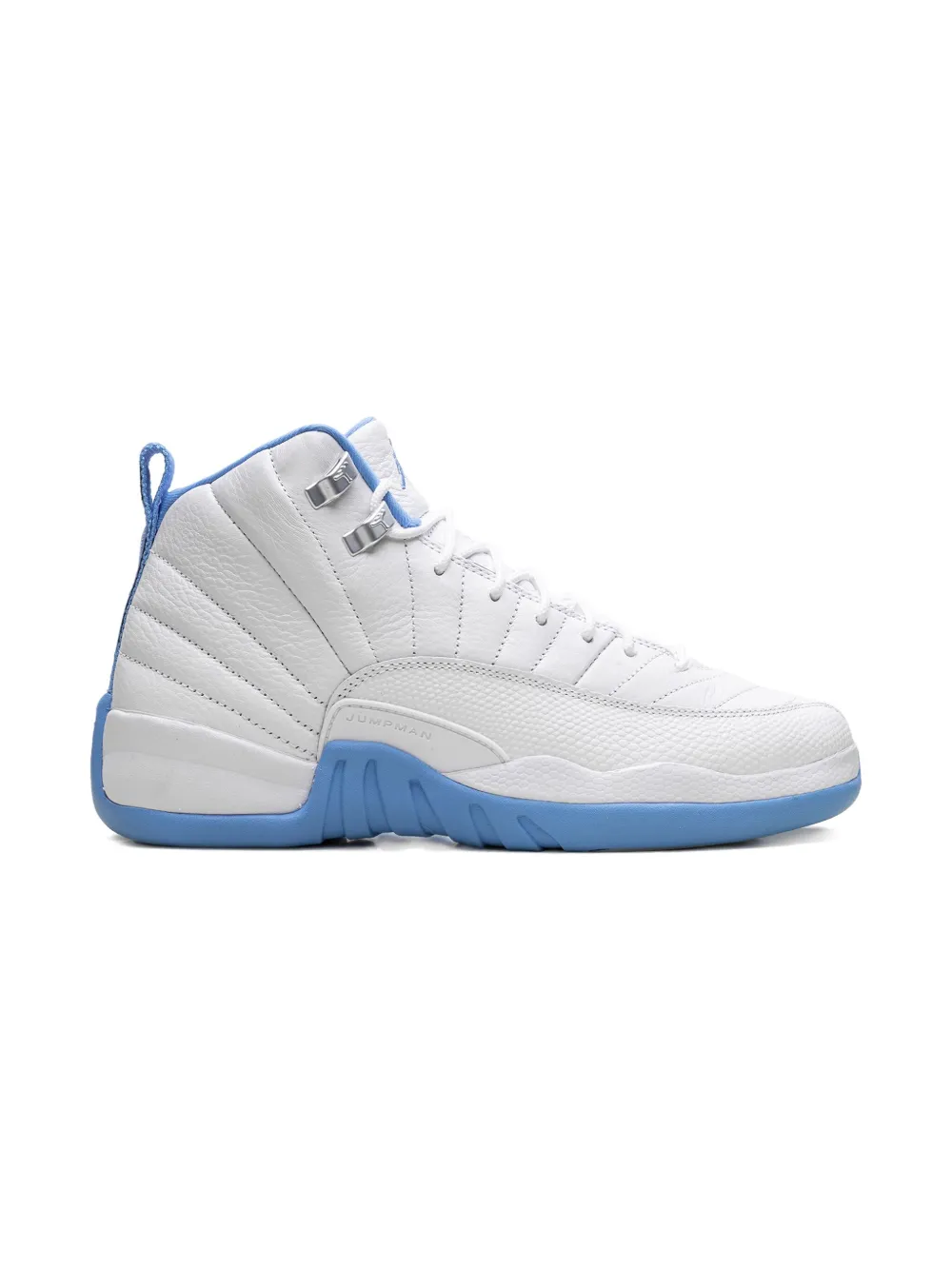 Jordan Kids Air Jordan 12 Retro "Melo" sneakers White University Blue Metallic Silver