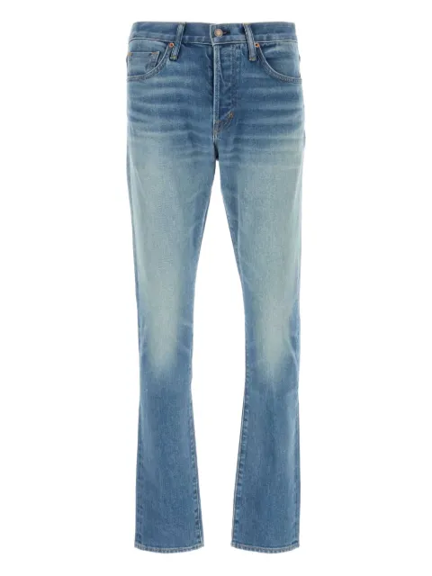 TOM FORD logo-patch jeans