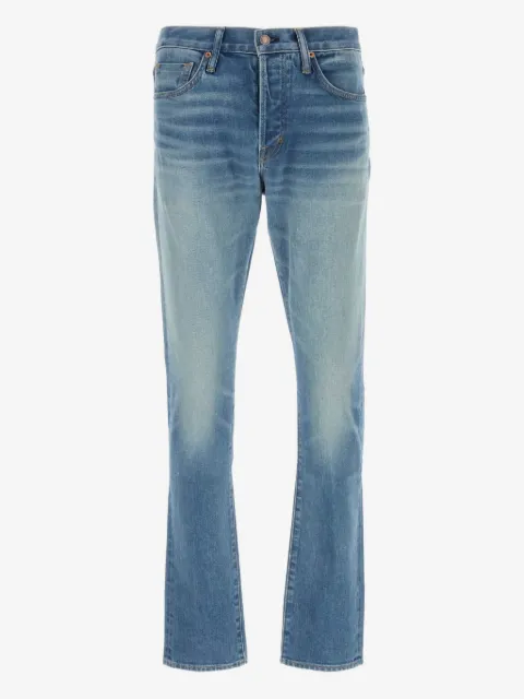 TOM FORD logo-patch jeans