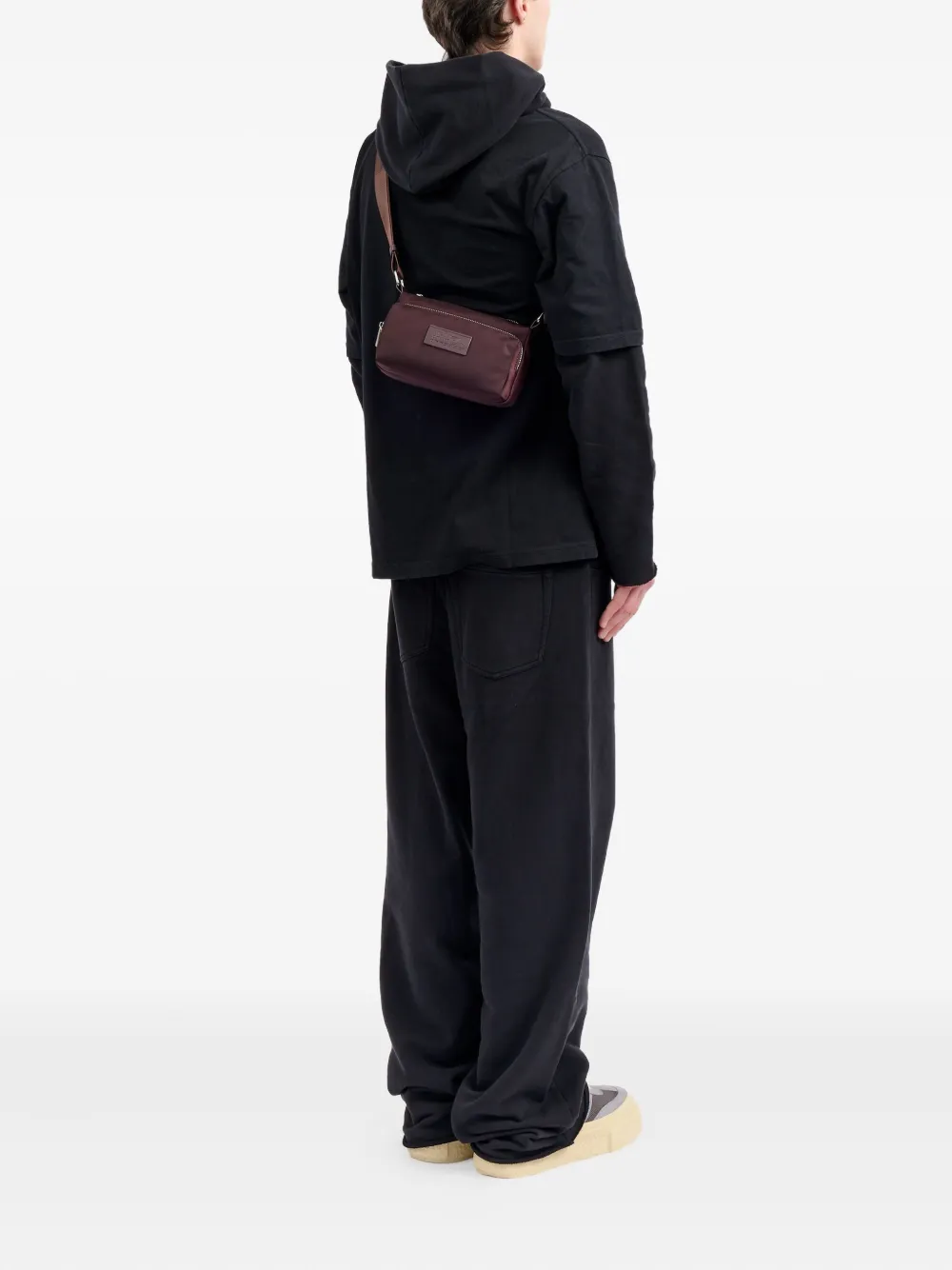 MM6 Maison Margiela Crossbodytas met patch - Zwart