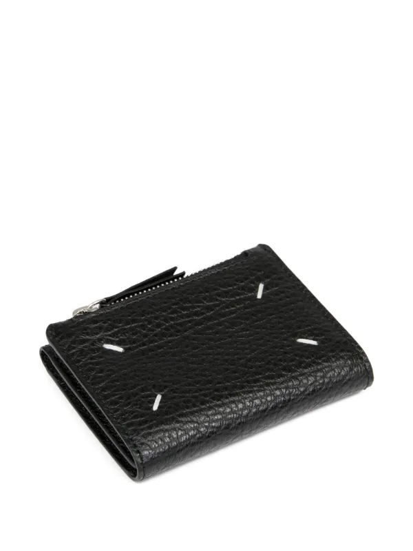 【特価】Maison Margiela ブラックレザー三つ折り財布 マルジェラ Maison Margiela ブラックレザー三つ折り財布 - メルカリ