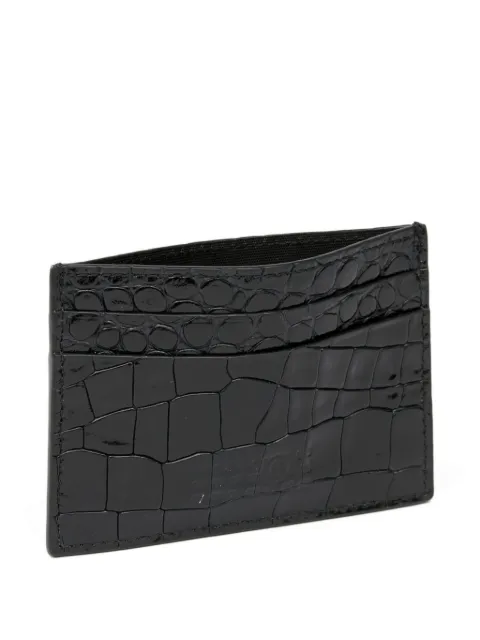 MM6 Maison Margiela crocodile-embossed cardholder