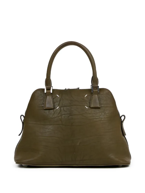 Maison Margiela ロゴプレート ショルダーバッグ | グリーン | FARFETCH JP