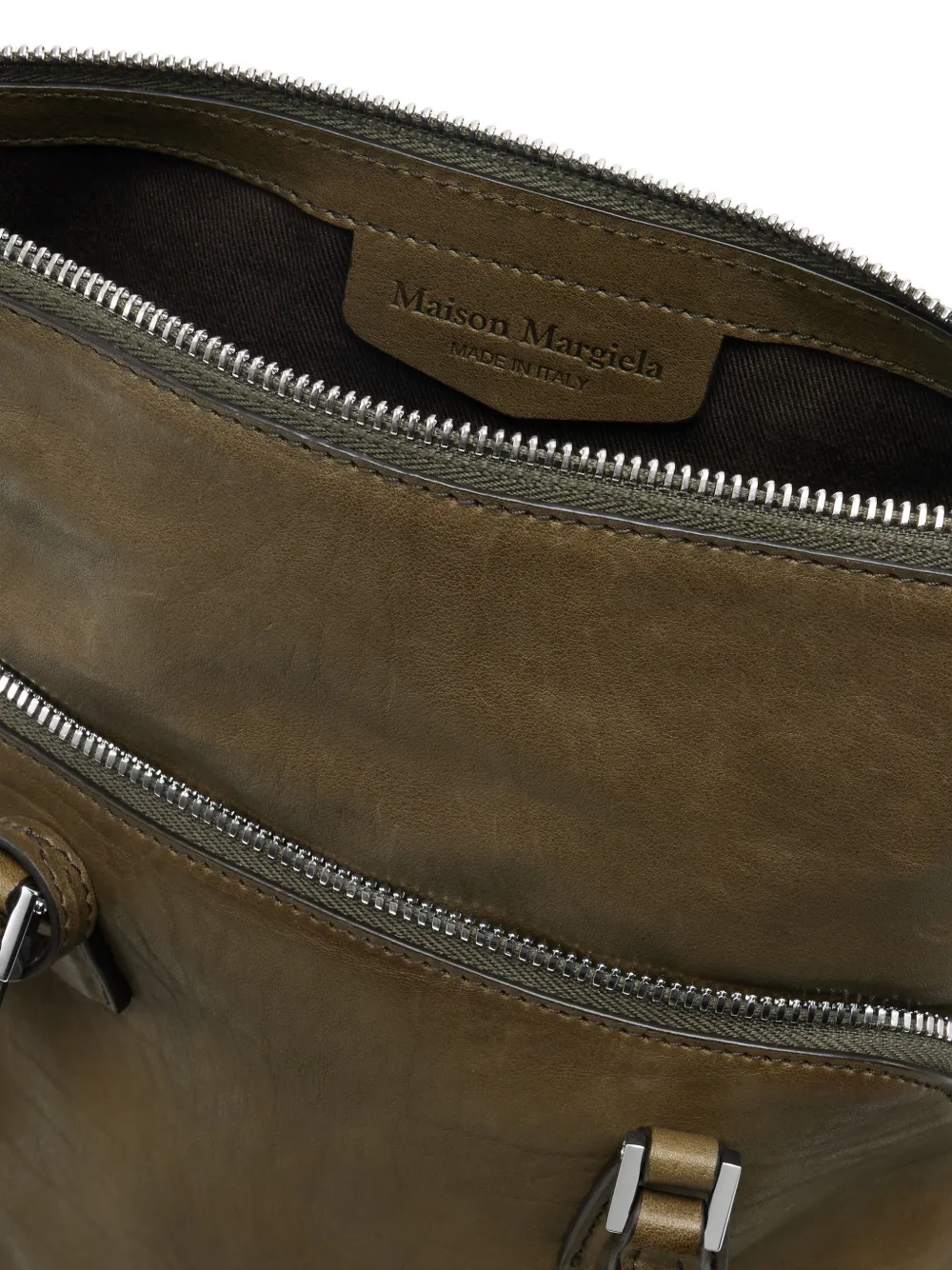 Maison Margiela Schoudertas met logoplakkaat Groen