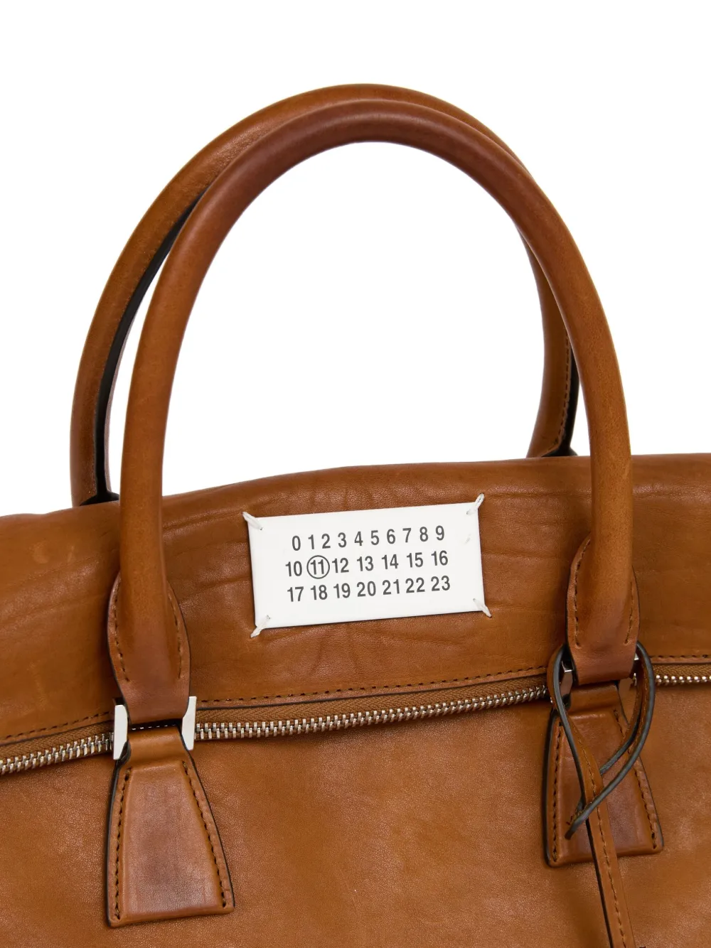 Maison Margiela 5AC レザーショルダーバッグ | ブラウン | FARFETCH JP
