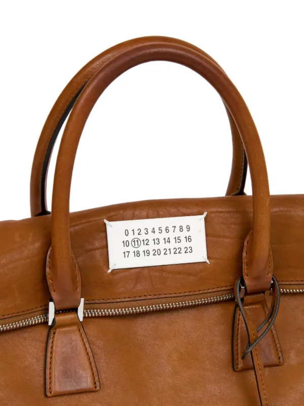 Maison Margiela logo-plaque Shoulder Bag | FARFETCH