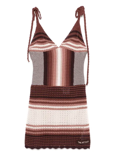 The Attico striped mini dress 