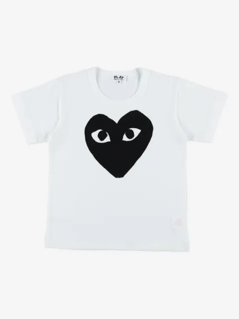 Comme Des Garçons Play Kids T-shirt med Big Heart-tryk