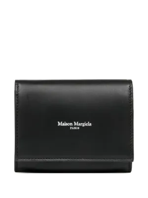 Maison Margiela 黒 レザー 三つ折り財布 MM6 エムエムシックス メゾンマルジェラ 三つ折り財布 SA6UI0030 P8336