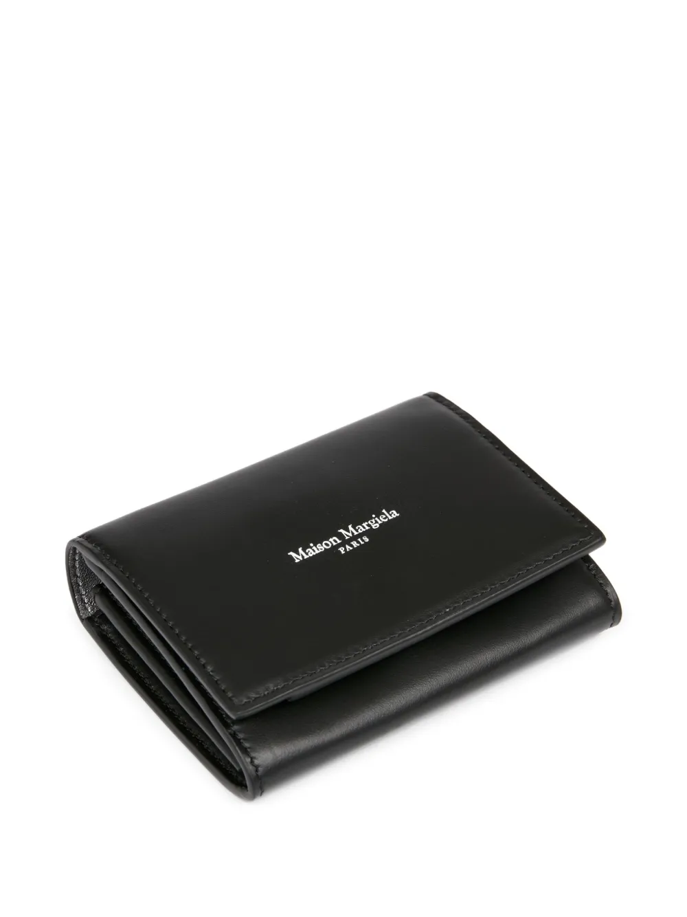 Maison Margiela Leather Wallet In Black