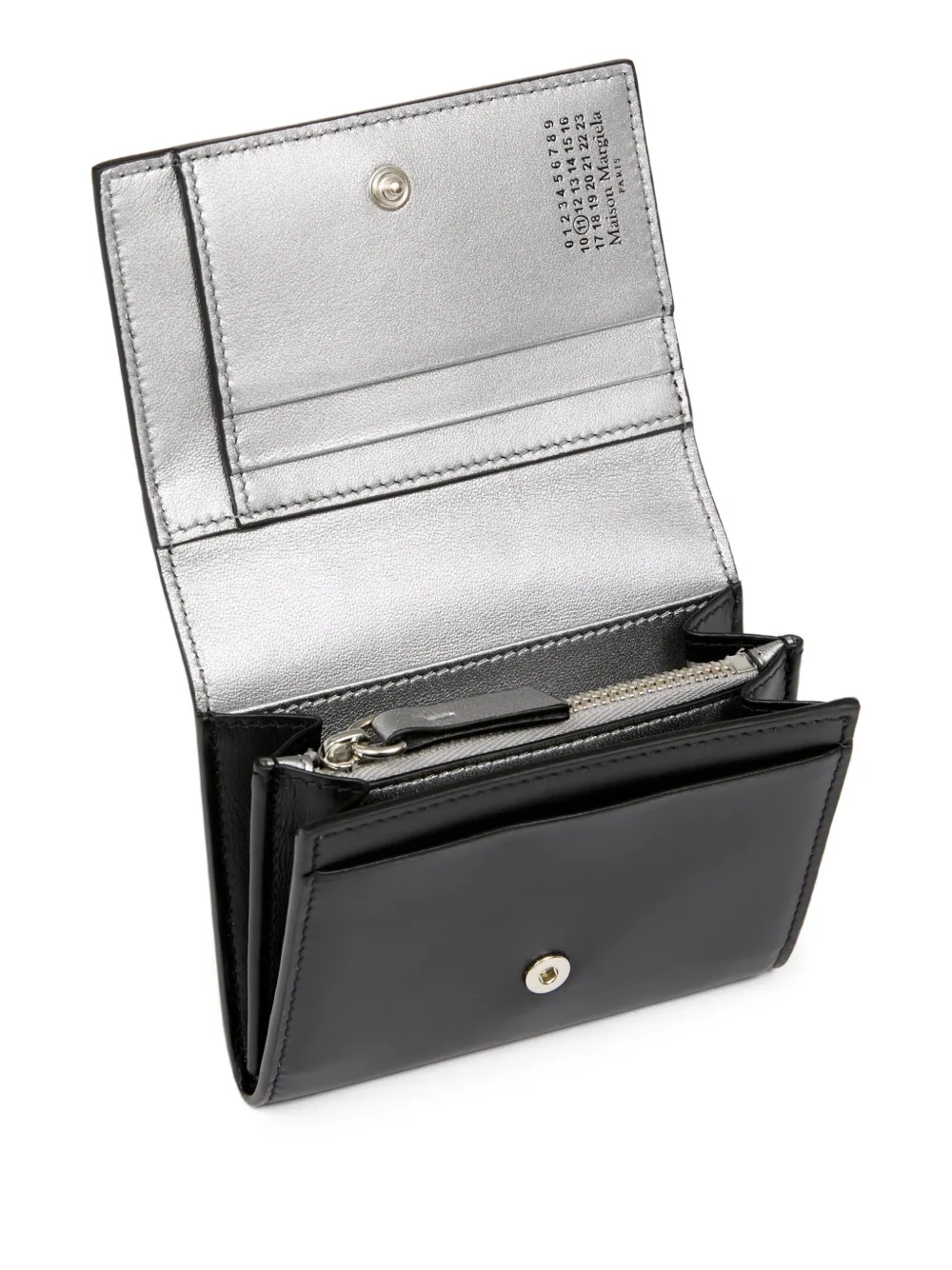 Maison Margiela Leather Wallet In Black