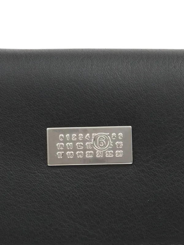MM6 Maison Margiela numbers-plaque Wallet | Black | FARFETCH