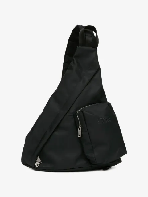 MM6 Maison Margiela bolsa crossbody asimétrica con cierre