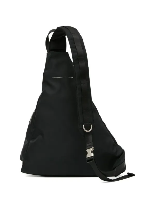 バッグ Maison Margiela CROSS BODY POUCH MM6 Maison Margiela Asymmetric Zip Cross Body Bag | Black