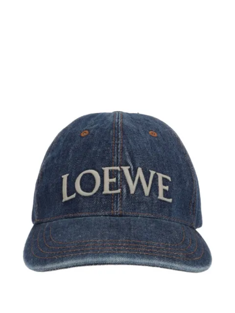 LOEWE gorra de béisbol de mezclilla
