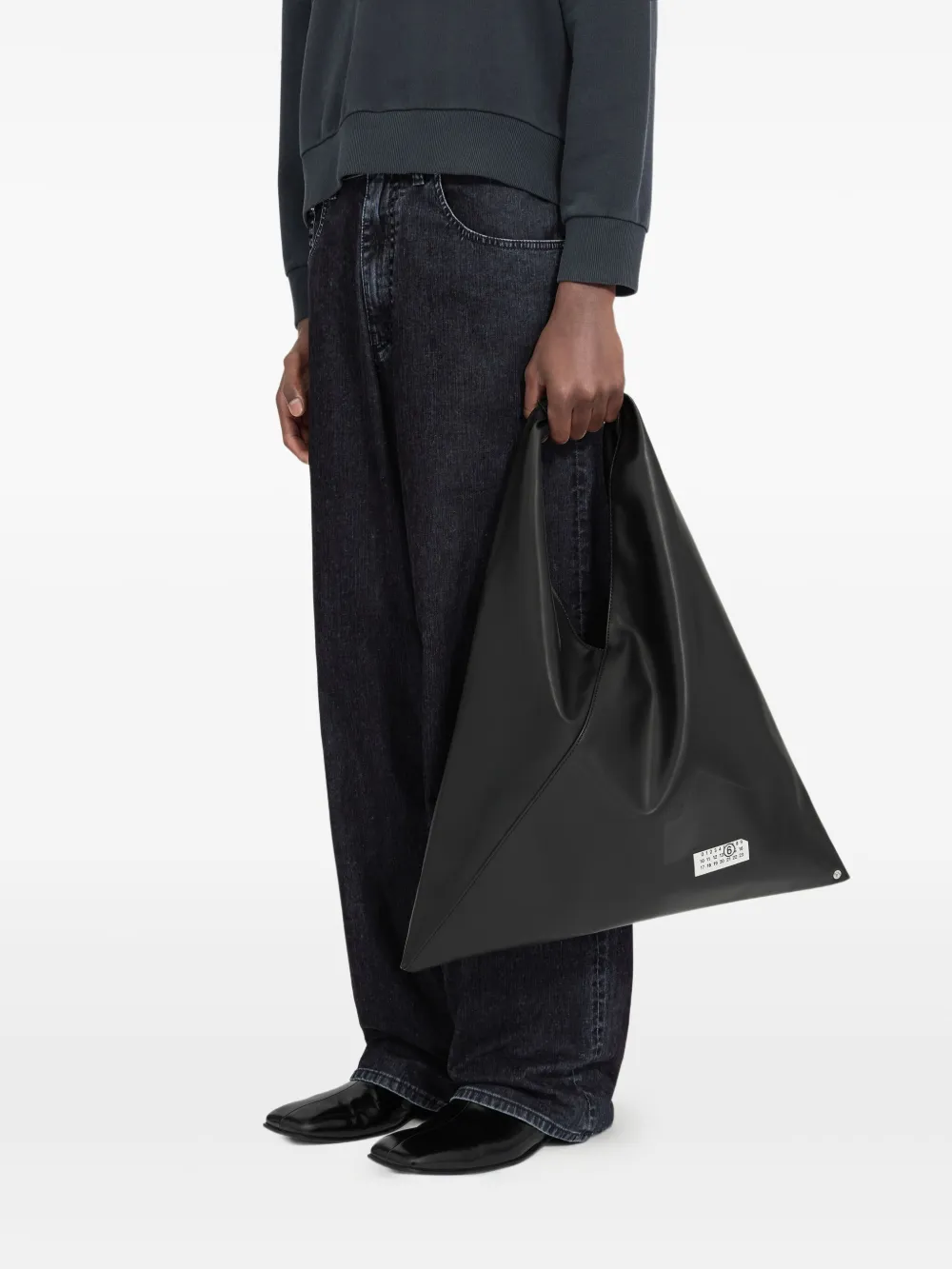 MM6 Maison Margiela Triangelvormige schoudertas - Zwart
