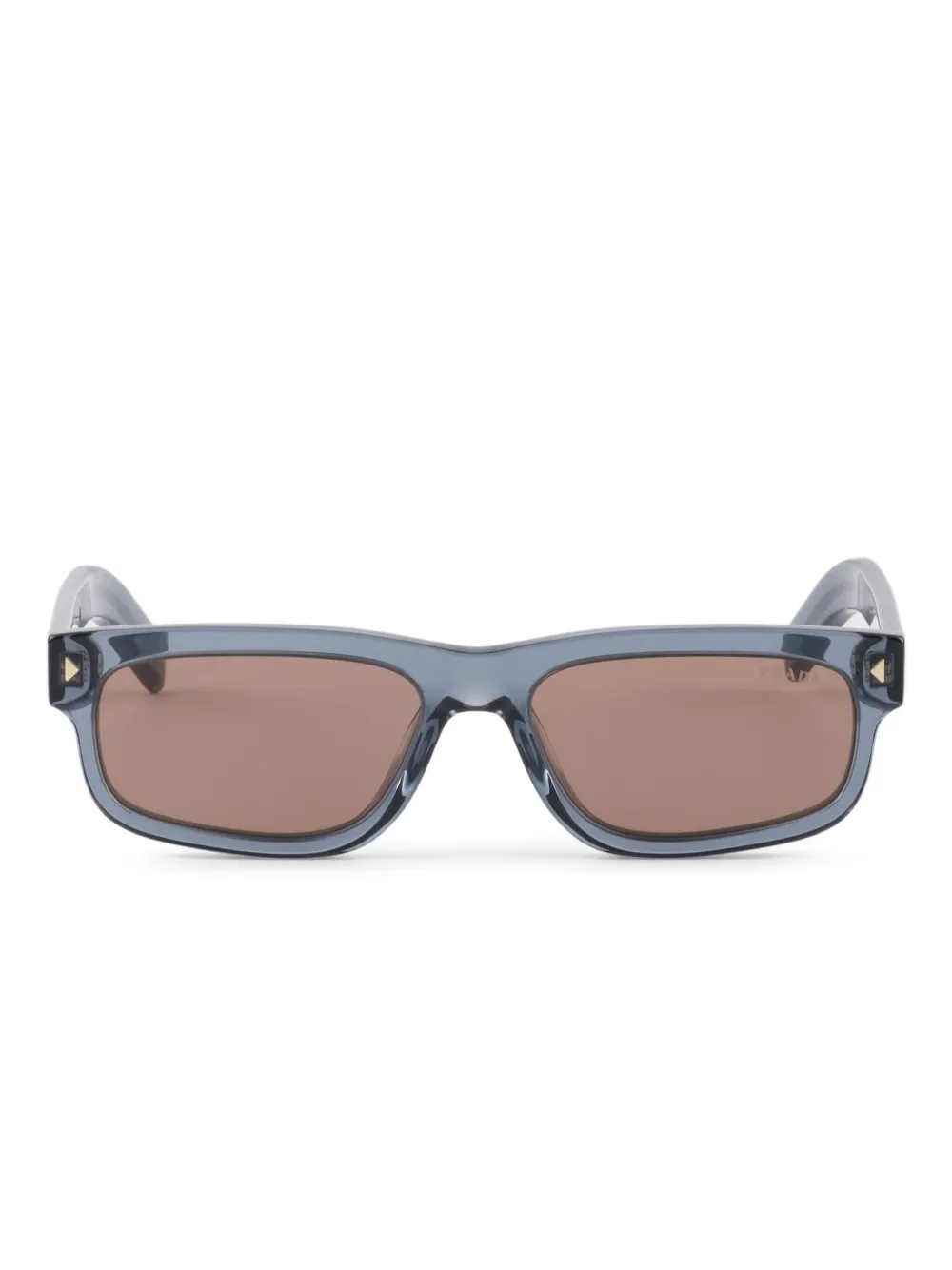 Prada Eyewear Zonnebril met gegraveerd logo Groen
